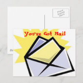 Umschlag[1], Sie haben E-Mail Got Postkarte (Vorne/Hinten)