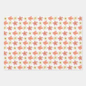 Umschlag (3 Muster) - Hawaiisch Geschenkpapier Set (Vorderseite 3)