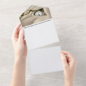 Umschlag All In One Einladung (Abreißen)