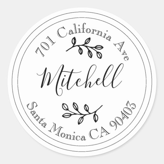 Umschlag Aufkleber (Vorderseite)