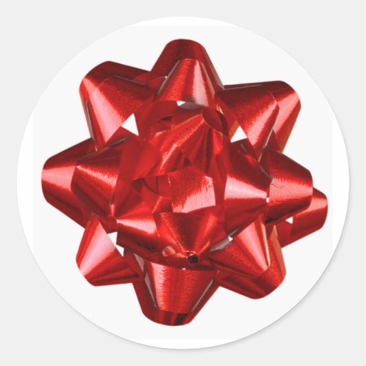 Umschlag Aufkleber/Aufkleber mit rotem Band/Bow Runder Aufkleber (Vorderseite)