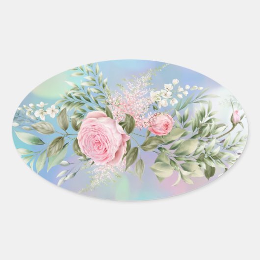 Umschlag Aufkleber Blume Stickers (Vorderseite)