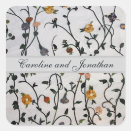 Umschlag Aufkleber der bestickten Reben