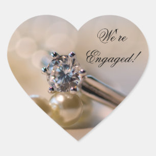 Umschlag Aufkleber der Diamantring- und Perlring-V