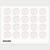 Umschlag Aufkleber der ersten Kommune Rosa Rose (Blatt)