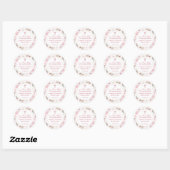 Umschlag Aufkleber der ersten Kommune Rosa Rose (Blatt)