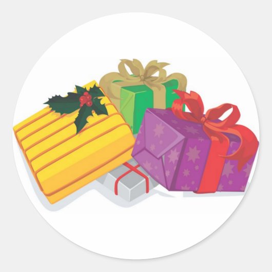 Umschlag Aufkleber der Holiday Gruß Card (Vorderseite)