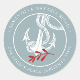 Umschlag Aufkleber der Rücksendeadresse für Meeres