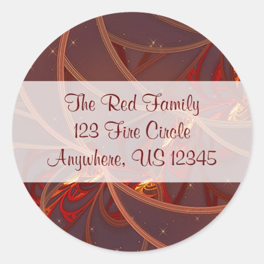 Umschlag Aufkleber Fire Moon (Vorderseite)