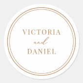 Umschlag Aufkleber für Minimalistische Gastgeschen (Vorderseite)