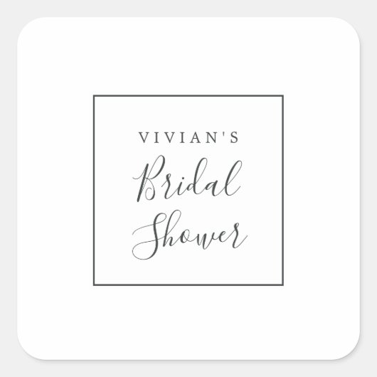 Umschlag Aufkleber für Minimalistisches Brautparty (Vorderseite)