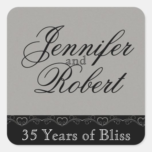 Umschlag Aufkleber für Silberherz (Vorderseite)