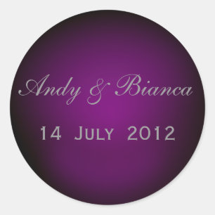 Umschlag Aufkleber in Pflaume