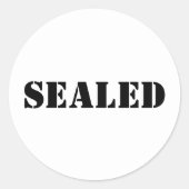 Umschlag Aufkleber in Schwarz/Weiß (Vorderseite)