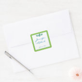 Umschlag Aufkleber Lime Green und Türkis Seashell (Umschlag)