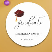 Umschlag Aufkleber Maroon Graduate