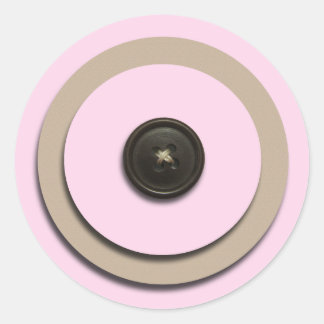 Umschlag Aufkleber mit rosa Tasten und Klammern