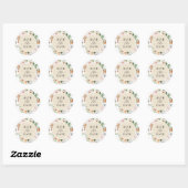 Umschlag Aufkleber Save the Date Beige-Erden-Tones (Blatt)