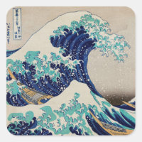 UMSCHLAG AUFKLEBER STICKER : HOKUSAI : DIE WAVE