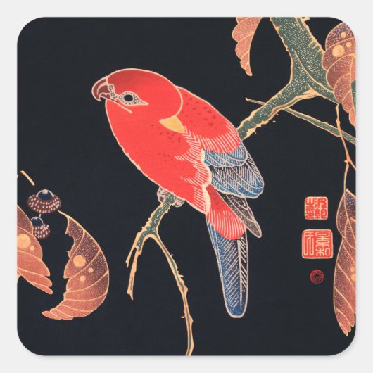 UMSCHLAG AUFKLEBER STICKER : JAPANISCHE WOODBLOCK (Vorderseite)