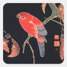 UMSCHLAG AUFKLEBER STICKER : JAPANISCHE WOODBLOCK