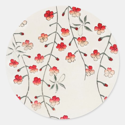 UMSCHLAG AUFKLEBER STICKER : JAPANISCHE WOODBLOCK: (Vorderseite)