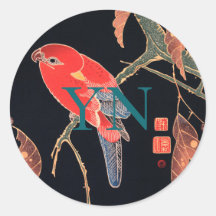 UMSCHLAG AUFKLEBER STICKER : JAPANISCHE WOODBLOCK