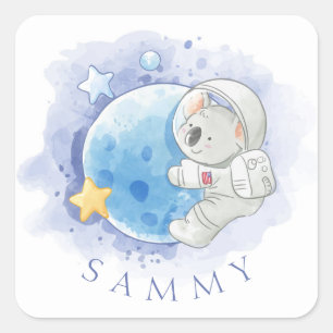 UMSCHLAG AUFKLEBER STICKER : KOALA AUF DEM MUND