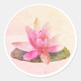 UMSCHLAG AUFKLEBER STICKER : PINK LOTUS
