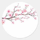 UMSCHLAG AUFKLEBER STICKER : SAKURA-BLUMENTE (Vorderseite)