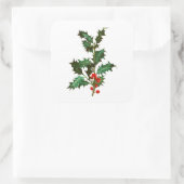 UMSCHLAG AUFKLEBER STICKER : VINTAGE CHRISTMAS HOL (Tasche)