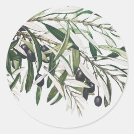 UMSCHLAG AUFKLEBER STICKER : VINTAGE OLIVENBRANCHE