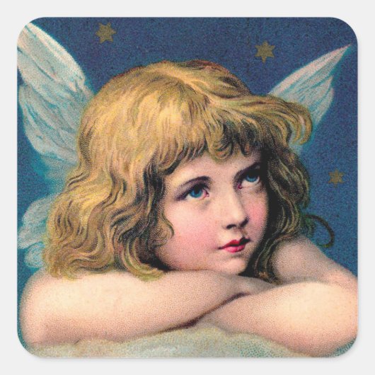 UMSCHLAG AUFKLEBER STICKER : WEINCHRISTMAS ANGEL (Vorderseite)
