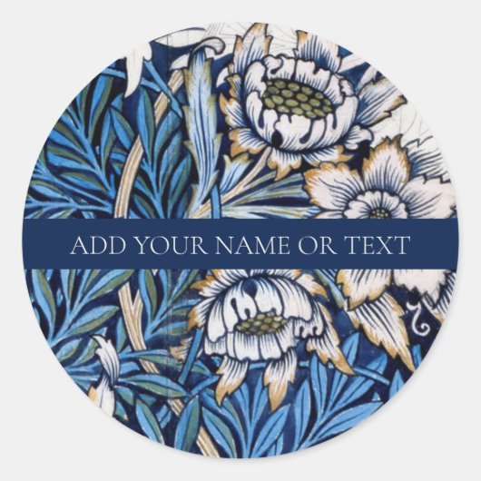 UMSCHLAG AUFKLEBER STICKER : WILLIAM MORRIS (Vorderseite)