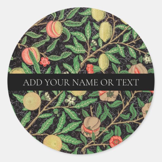 UMSCHLAG AUFKLEBER STICKER : WILLIAM MORRIS (Vorderseite)