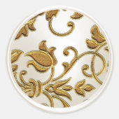 Umschlag Aufkleber von Gold und Perl Damask (Vorderseite)