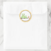 Umschlag Aufkleber von Green Hoot Owls (Tasche)