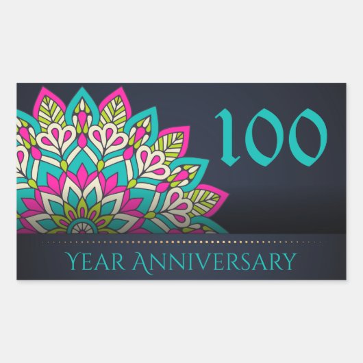 Umschlag Aufkleber zum 100-jährigen Jubiläum (Vorderseite)