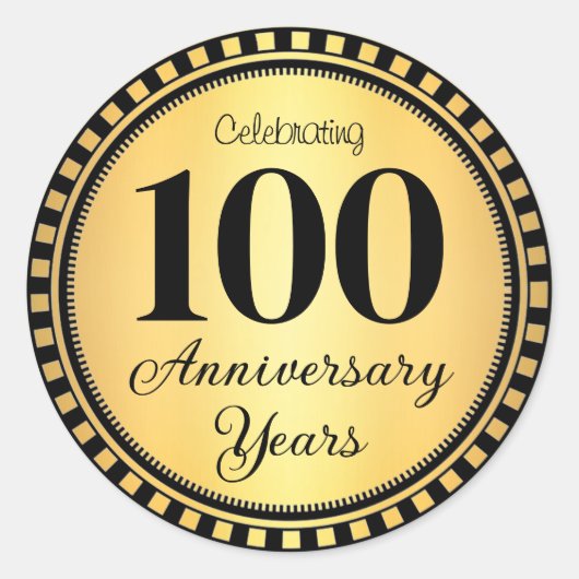Umschlag Aufkleber zum 100-jährigen Jubiläum (Vorderseite)