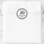 Umschlag Aufkleber zum 40. Jahrestag (Tasche)