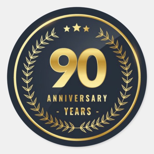 Umschlag Aufkleber zum 90. Jahrestag (Vorderseite)