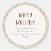 Umschlag Aufkleber zum lässigen Feiertag (Vorderseite)