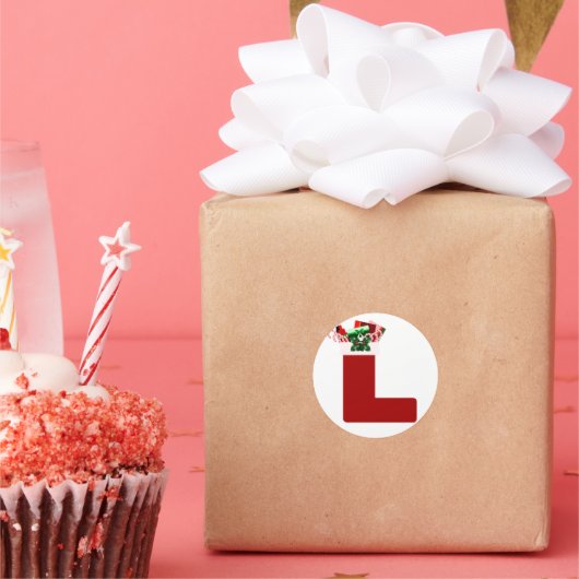 Umschlag Aufkleber zum WeihnachtsStrumpf (Party)