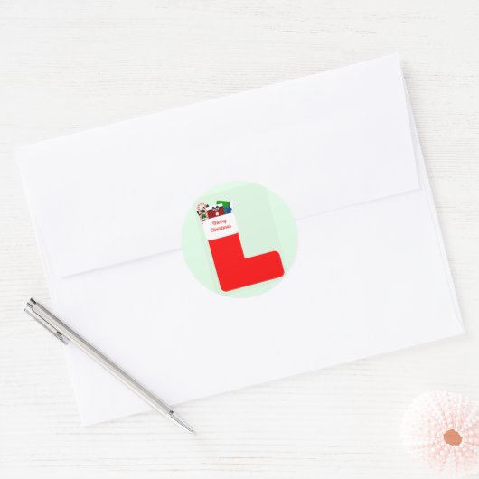 Umschlag Aufkleber zum WeihnachtsStrumpf (Umschlag)