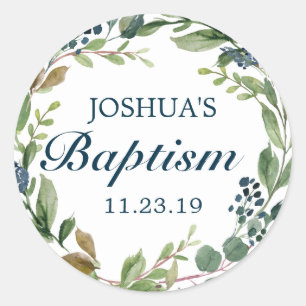 Umschlag Aufklebers Greenery Marine Runder Aufkleber