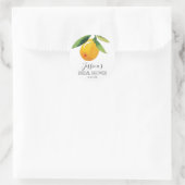 Umschlag Aufklebers Lemon Citrus Bevorzuger Sticke Runder Aufkleber (Tasche)