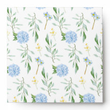 Umschlag Blue Floral Collection 5,25 x 5,25