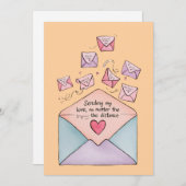 Umschlag der Liebe Card Einladung (Vorne/Hinten)