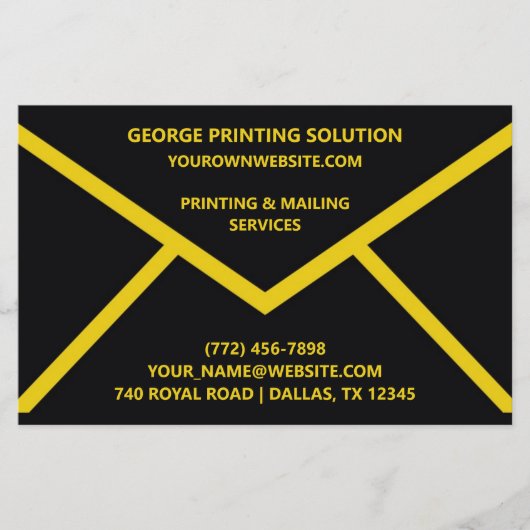 Umschlag Form einzigartig Flyer (Vorne)