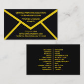 Umschlag Form Einzigartige Visitenkarte (Vorne/Hinten)